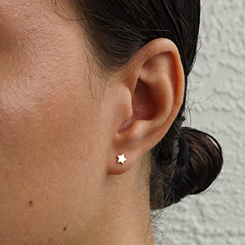 Bellaboho 18K Vermeil Mini Star Stud Earrings