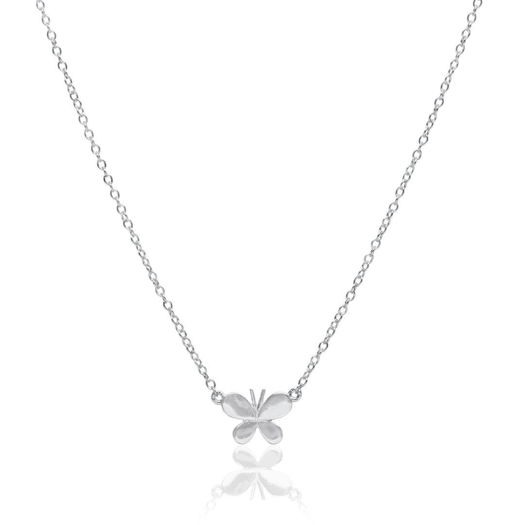 Bellaboho Butterfly Charm Sterling Silver Necklace