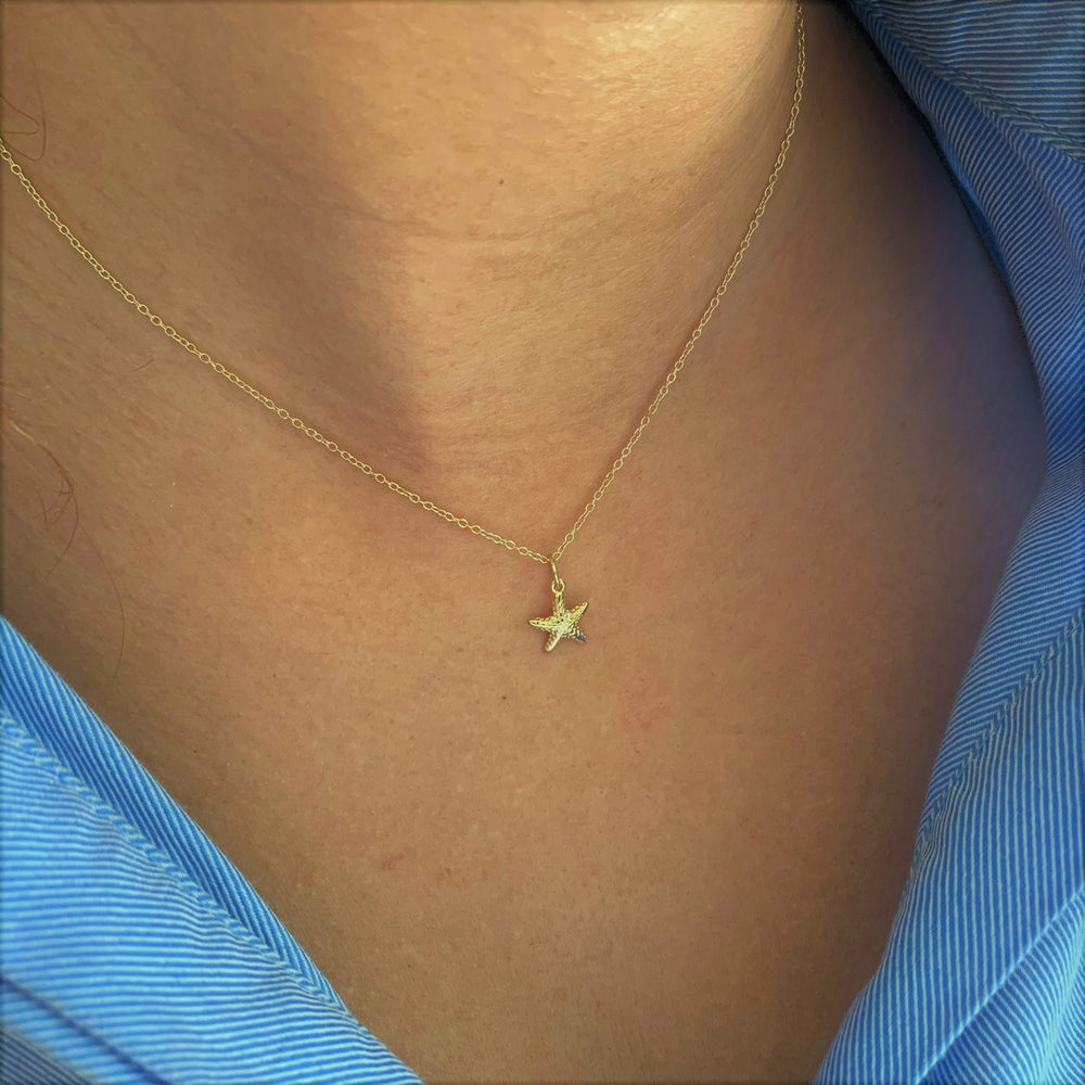 Bellaboho 18K Vermeil Starfish Charm Pendant Necklace
