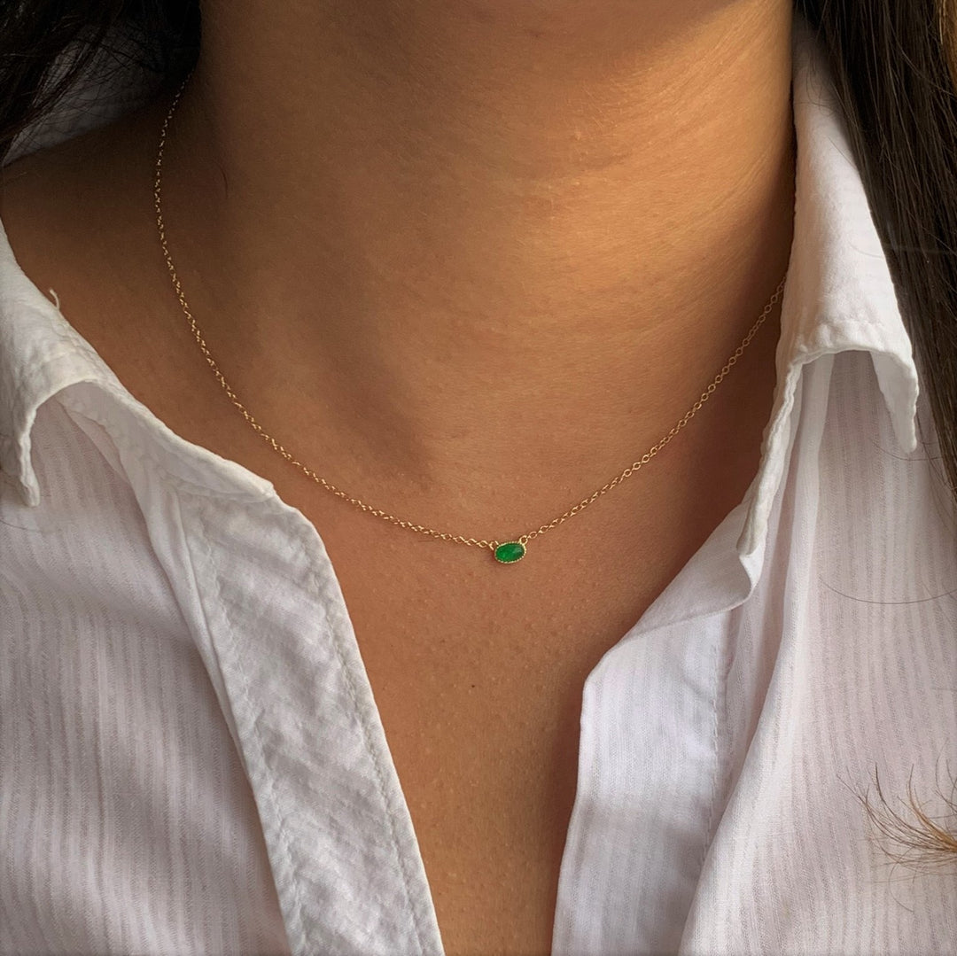 Bellaboho 18K Vermeil Green Quartz Necklace