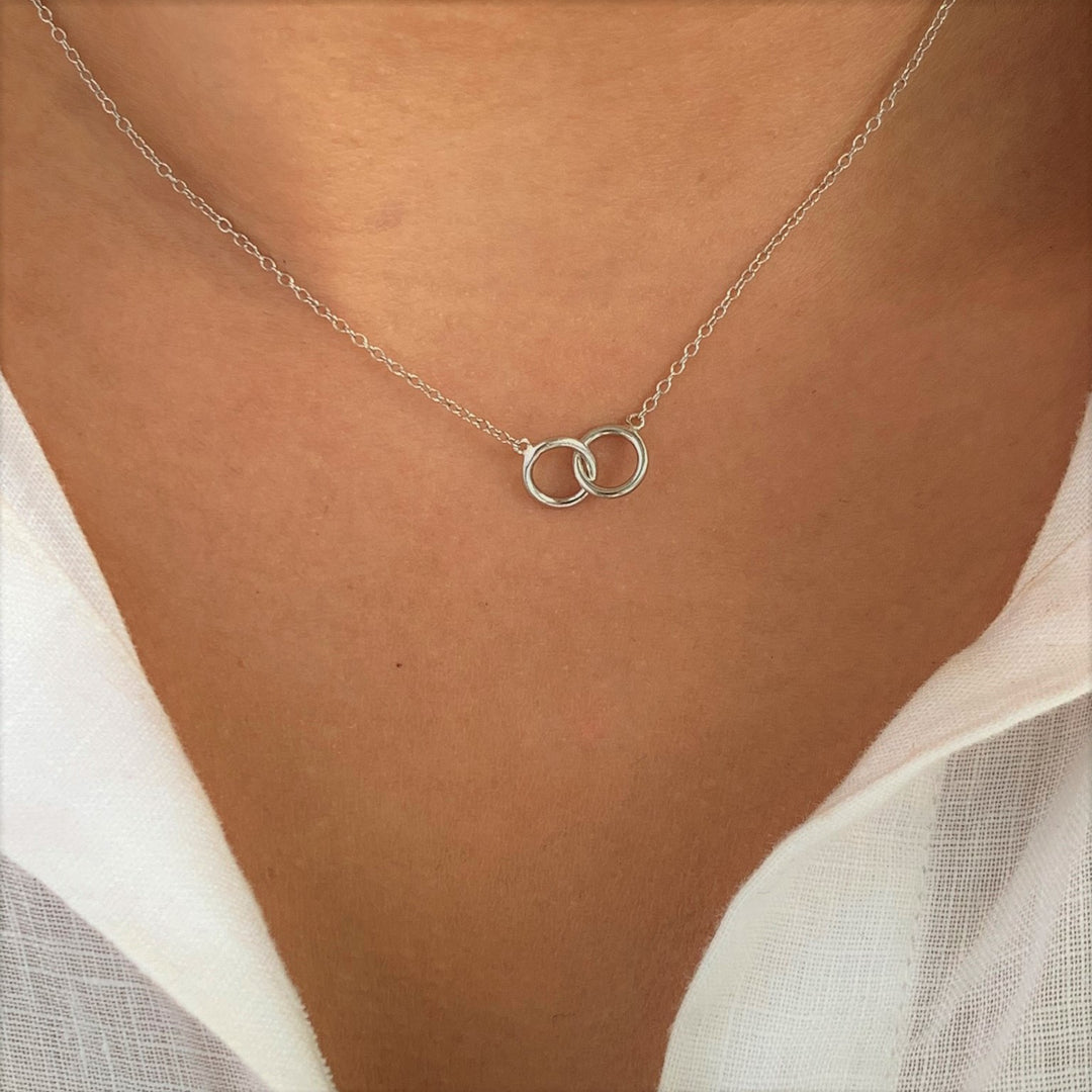 Bellaboho Friendship Circles Silver Necklace