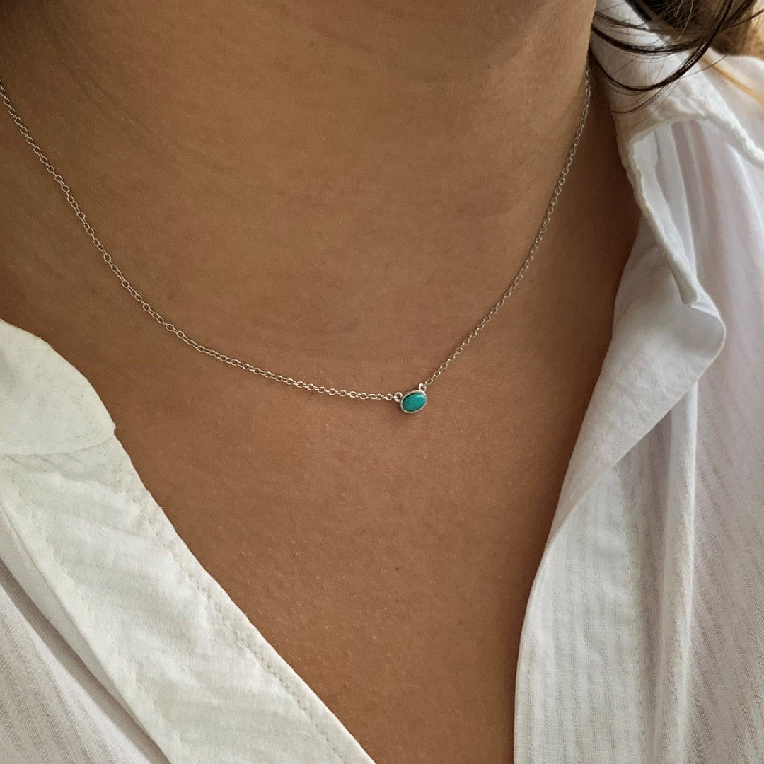 Bellaboho Turquoise Skies Silver Necklace