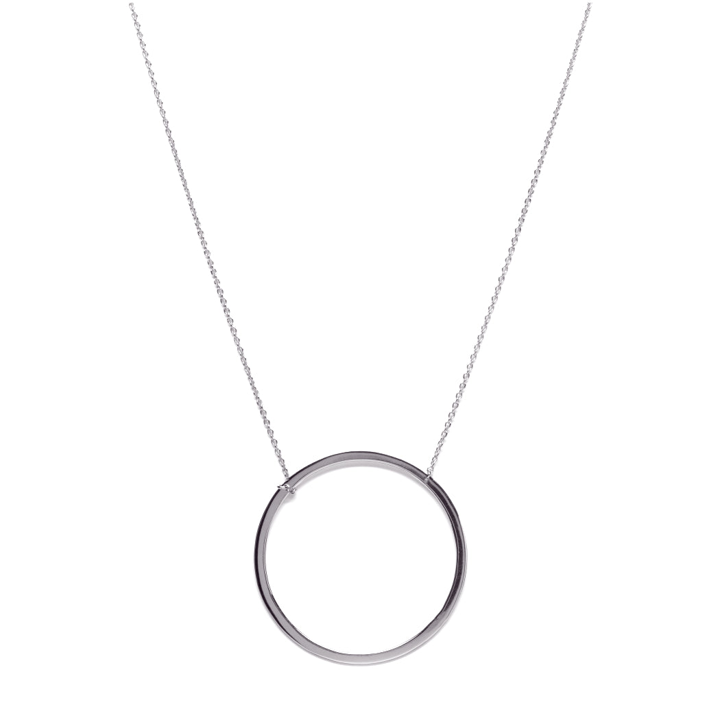 Bellaboho Circle of Karma Silver Necklace
