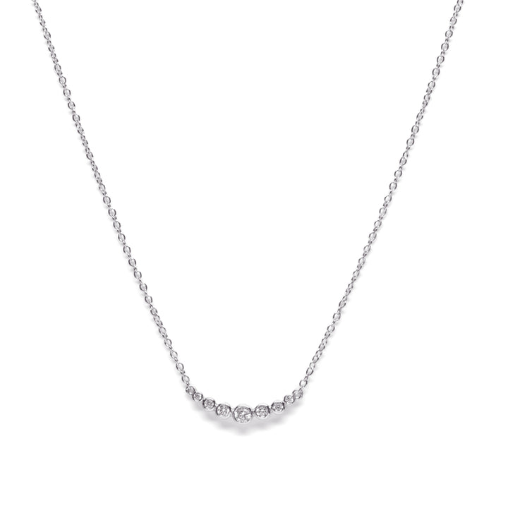 Bellaboho Crystal Drop Silver Necklace